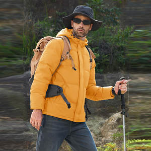 Lightweight Waterproof Puffer Jacket with Stand Collar and Custom Branding for <b>Travel</b> Outdoor and Street Style - Product Image 2