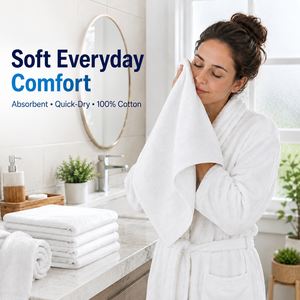 Premium Soft Woven Microfiber Bath & <b>Travel</b> Towel-Quick Drying Textured Hair Towel Machine Washable - Product Image 6