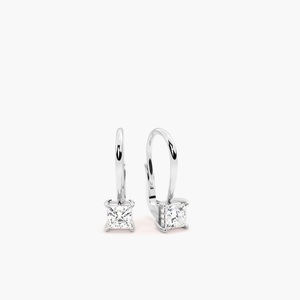 ต่างหูเพชรเลเวอร์แบ็คเจียระไนแบบ Lab Grown 0.10 กะรัต ทอง 14K 18K ทรงหยดน้ำ ประดับด้วยวงแหวนเพชรซ่อน  ขายส่ง รับผลิตแบบ OEM ODM จากผู้ผลิตเครื่องประดับ - Product Image 6