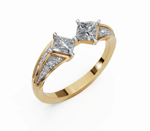 Bague classique en diamant, or 9, 14, 18 carats, tons or jaune, rose, blanc, bijoux en diamant véritable, alliance en or massif - Product Image 5