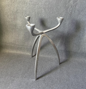 Silver Metal <b>Tapered</b> <b>Candle</b> Holders for Home Office Hotel Living Room & Festival Decoration Dining Table Decor - Product Image 4