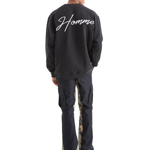 Sudadera lisa para hombre de manga larga, nuevo estilo, fabricante de fábrica, sudadera personalizada con cuello redondo para hombre en venta - Product Image 2