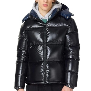 Nouvelle conception, veste matelassée rembourrée personnalisée, devant à ressort, noire, épaisse et chaude, unisexe - Product Image 1