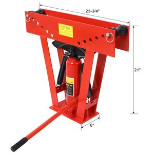 Piegatubi Idraulico da 12 Tonnellate con 6 Matrici e Rulli Regolabili per la Fabbricazione di Tubi di Scarico a 90/180 Gradi - Product Image 3