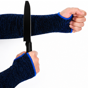 Protector de Brazo Resistente a Cortes y Seguro, Funda Protectora Textil Azul para Manipulación de Cuchillos, Uso en Todas las Estaciones - Product Image 2
