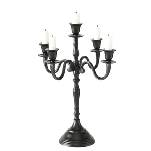 Table <b>Top</b> Decorative Aluminum Candle Holder Black Color Heat Resistant Eco-Friendly for <b>Easter</b> Birthday Home Decor - Product Image 1