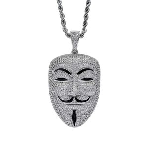 Pendentif de luxe pour homme en diamant de laboratoire, chaîne en or, or rose, or blanc, argent, bijoux élégants de créateur, cadeau - Product Image 3
