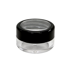 50 unidades de tarros vacíos de plástico de 3g con borde negro y ventana, para polvos sueltos, con tapa de tira, sello adhesivo y tamiz, para cosméticos y cuidado de la piel - Product Image 2