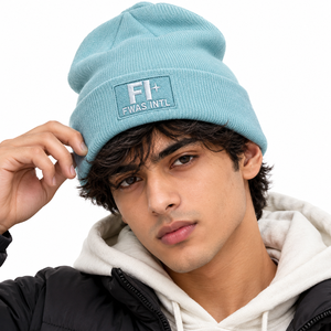 Wholesale Premium Quality Custom Embroidered Knit Beanies Folded Cuff Warm <b>Winter</b> <b>Cap</b> Unisex Streetwear Fashion Headwear USA - Product Image 1