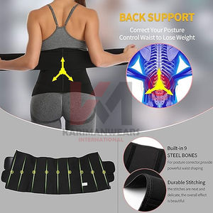 เข็มขัดรัดเอวขายส่ง 100% ปราศจากน้ำยาง ทำจากวัสดุนีโอพรีน รับทำโลโก้ เข็มขัดกระชับสัดส่วนสำหรับออกกำลังกายและโยคะ - Product Image 4