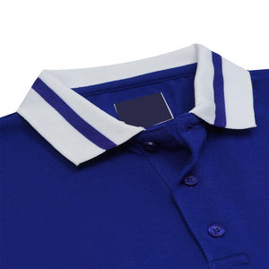 New Wholesale Custom Logo Genuine Fabric Men Cotton Short-Sleeve for Polo Shirts Turquoise Stripe Rugby Golf Style Canvas Fabric - Product Image 3