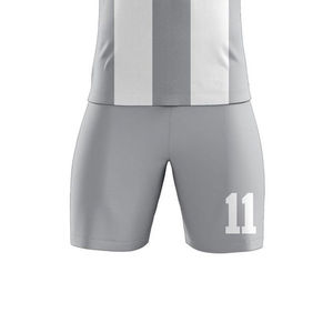 Conjunto de Camiseta de Fútbol Personalizada para Hombre, Cuello en V, Manga Corta, 100% Poliéster, Transpirable, Uniforme de Fútbol para Adultos, Impresión Sublimada - Product Image 6