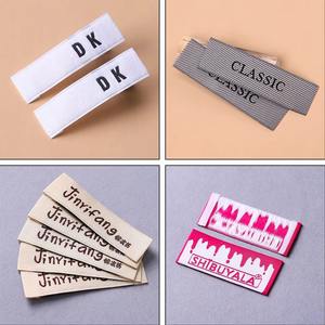 Etiquetas Tejidas Autoadhesivas para Ropa con Estampado en Caliente, Etiquetas Personalizadas Negras para Ropa con Borde Cortado a Láser - Product Image 4