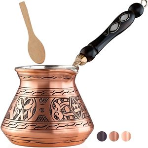 Tetera Turca de Diseño Premium con Mango de Madera para Cafeterías, Hoteles y Restaurantes, para Servir y Preparar Té y Café, Teteras Turcas Metálicas en Oferta - Product Image 2