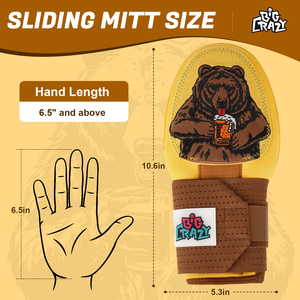 Work N Shine Gant de glisse pour softball, protection de la paume, réglable, pour jeunes et adultes, entraînement, léger, tissu non tissé 3 mm, gauche/droite - Product Image 2