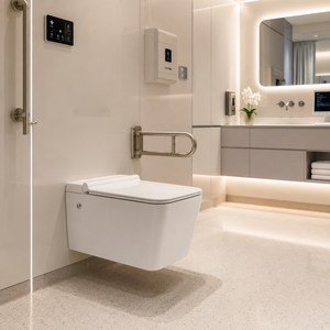 Inodoro Inteligente Wismart 108 de Cerámica, Montado en la Pared, con Sifón en S, Garantía de 5 Años, Diseño Moderno, Uso Comercial - Product Image 5