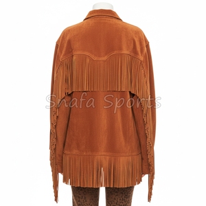 2026 Customizable Women's Western Style <b>Long</b> Sleeve <b>Leather</b> <b>Jackets</b> Plus Size Fashion Accessory for women OEM Serviced - Product Image 2