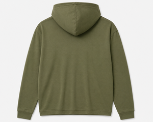 Sudadera con Capucha Ligera de Verano Color Verde Oliva para Hombre, Sudadera Casual de Manga Larga de Secado Rápido, Corte Regular - Product Image 2