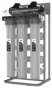 MS Skid 50 LPH Système RO avec capuchon de cuve sans joint, 100 % PP vierge, étanche, jusqu'à 15 kg, capuchon d'extrémité de boîtier de membrane plastique, le meilleur - Product Image 5