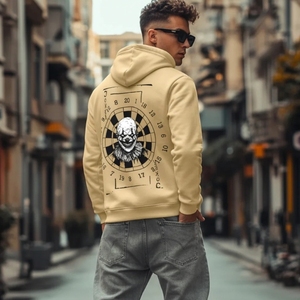 Sudaderas con Capucha Unisex Personalizadas, de Algodón y Felpa, 500 g/m², Sin Cordón, Estilo Vintage, Talla Grande, para Hombre - Product Image 2