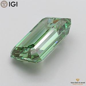 เพชรสีเขียวแฟนซีสดใส ความสะอาดระดับ VS2 เพชร CVD ที่เพาะเลี้ยงในห้องปฏิบัติการ น้ำหนัก 2.51 กะรัต ทรงเอเมอรัลด์ พร้อมใบรับรอง IGI สำหรับงานเครื่องประดับมืออาชีพ - Product Image 3