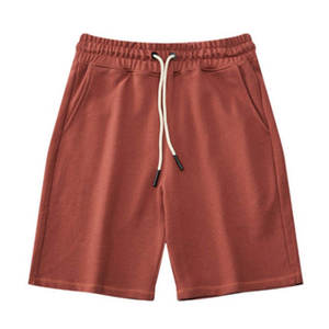 New Arrival Streetwear Custom Design Mens French Terry <b>Drawstring</b> Sweat Shorts Pocket 100% Polyester Mid Board Shorts - Product Image 4