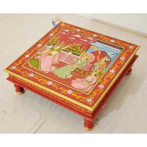 Único indio pintado madera Bajot decorativo decoración del hogar artículo - Product Image 3