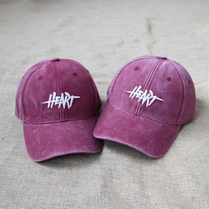 Heart Embroidery 6-Panel <b>Baseball</b> <b>Cap</b> Unisex Adjustable Cotton Canvas Hat Street Style Casual Spring Summer Adult - Product Image 6