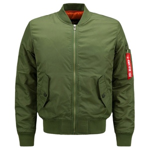 Veste bomber personnalisée pour homme, nouvelle conception, 100% polyester, col montant, imperméable, légère, chaude pour l'automne et l'hiver, coupe-vent pour l'extérieur - Product Image 4