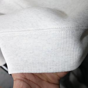 JUNIORS ASH GREY <b>Mock</b> <b>Neck</b> Sweatshirt 100% ORANGE Applique Embroidery wide <b>neck</b> Sweatshirt Finer Threads - Product Image 5