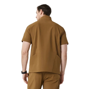 High Quality Custom Logo Men's <b>Scrub</b> Suits Sets Solid Color Canvas Quick Dry Breathable <b>Plus</b> <b>Size</b> Needle Detection for Hospital - Product Image 3