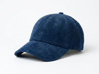 Gorra de Béisbol Premium de Pana, 6 Paneles, Color Sólido, Unisex, Ajustable, Estilo Deportivo Casual, para Adultos, Uso en Primavera, Bordado 3D, OEM