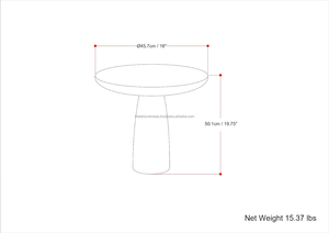Mesa Auxiliar Decorativa de Latón Fundido Tradicional, Mesa de Centro Otomana Hecha a Mano para Dormitorio o Apartamento - Product Image 5