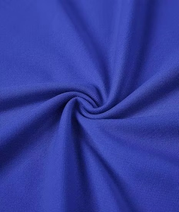 Polo homme bleu à manches courtes, couleur unie, tissu tricoté, coupe classique, décontracté - Product Image 2