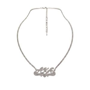 Collier pendentif cœur argenté scintillant pour femme, bijou élégant en cristal, accessoire cadeau pour fête, mariage, usage quotidien - Product Image 4