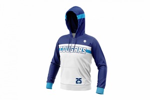 Maillot de basketball personnalisable pour adulte à demi-zip Falcons en polyester respirant, vente en gros - Product Image 5