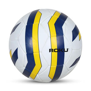 Balón de fútbol Multicolor personalizable de alta calidad, Material de cuero PU, logotipo impreso para entrenamiento de adultos, fútbol de alta visibilidad - Product Image 1