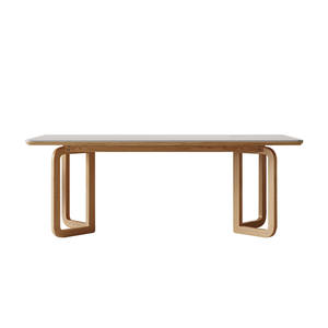 Table à manger en ardoise écologique Daystar Trade avec pieds en métal, design moderne, meubles de salle à manger - Product Image 4