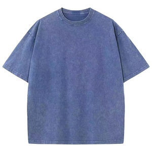 Nueva Camiseta Personalizada para Mujer con Lavado Ácido, Poliéster/Algodón, Diseño Desgastado, Patrón Sólido, Secado Rápido, para Hombre y Mujer - Product Image 4