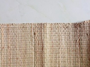 Tapis de porte en jonc de mer, tapis d'entrée en fibres naturelles, tapis antidérapant, design vintage tendance, tapis de sol artisanal du Vietnam - Product Image 3