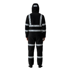 Hi Vis Reflective Safety Clothing Custom Design Men's <b>Winter</b> Working Coveralls Full Body <b>Overall</b> Workwear Suit Factory OEM. - Product Image 3