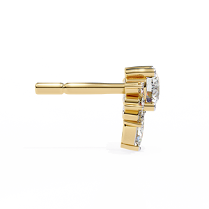Pendientes Aries Jewel de Diseño Clásico con Diamantes Cultivados en Laboratorio de Corte Mixto, Oro de 14K, Certificados por IGI, Ideales para Regalo, Fiestas y Aniversarios - Product Image 3