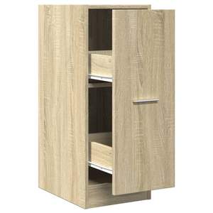 Armoire d'apothicaire en bois d'ingénierie chêne Sonoma, meuble compact pour salon - Product Image 2
