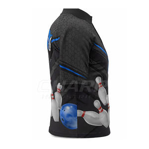 Camiseta de Boliche Personalizada al por Mayor, Ropa Deportiva Informal Colorida con Servicio OEM, Diseño de Sublimación en Oferta - Product Image 3