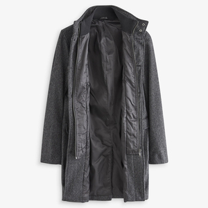 Abrigo de Lana Largo Premium para Hombre, Abrigo de Invierno de Lujo, Grueso y Cálido, Prenda Exterior de Corte Entallado 2026 en Venta - Product Image 4