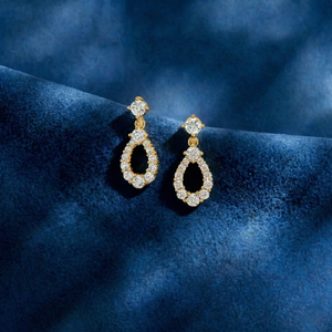 Pendientes de Diamantes de Laboratorio de 1.54 Quilates, Corte Brillante Redondo, Oro de 10K y 14K, Ligeros, Estilo Único, Venta al Por Mayor - Product Image 1