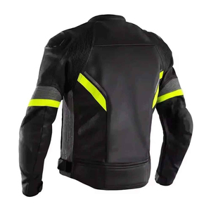 Chaquetas de Motociclista de Cuero Vacuno Genuino Personalizadas al por Mayor, Unisex, Tallas Grandes, Impermeables y Transpirables - Product Image 4