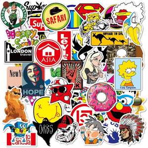 Autocollants muraux imprimés de dessins animés écologiques et imperméables en gros |   Vinyle PVC personnalisé brillant UV découpé sur mesure pour la promotion à domicile et scolaire - Product Image 4