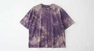 T-shirt Homme Oversize Délavé à l'Acide 100% Coton Col Rond Manches Courtes Streetwear avec Logo Client sur le Devant 180g Jersey Anti-Boulochage - Product Image 2