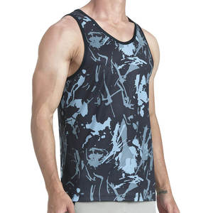 Débardeur sans manches pour homme 2026, imprimé camouflage, col rond, séchage rapide, style sportif, en polyester tricoté, coupe ajustée - Product Image 4
